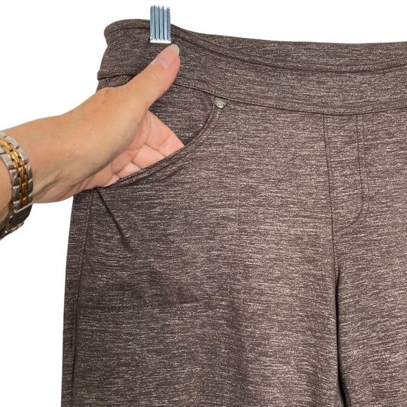 Athleta Brown Flared Yoga Pants Sz S - Picture 3 of 8